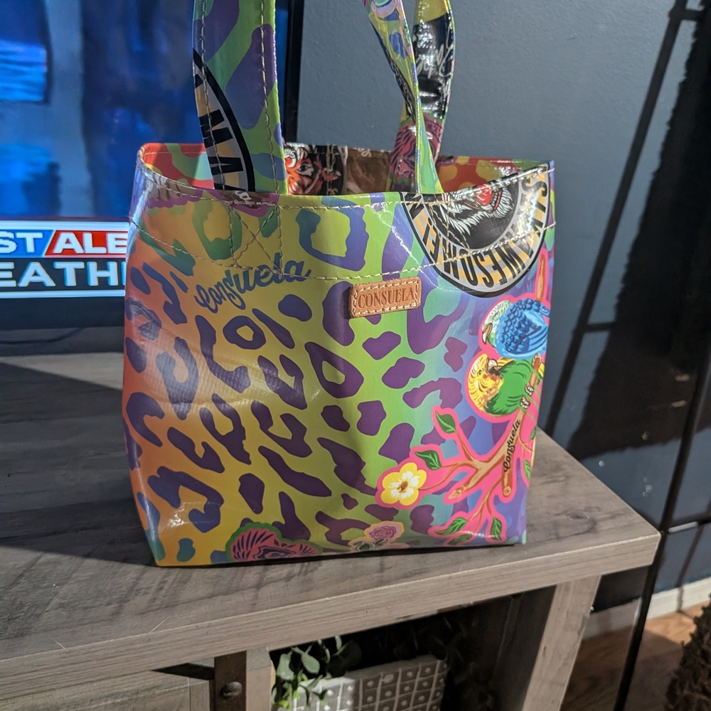 Consuela Vibrant Leopard Print Tote